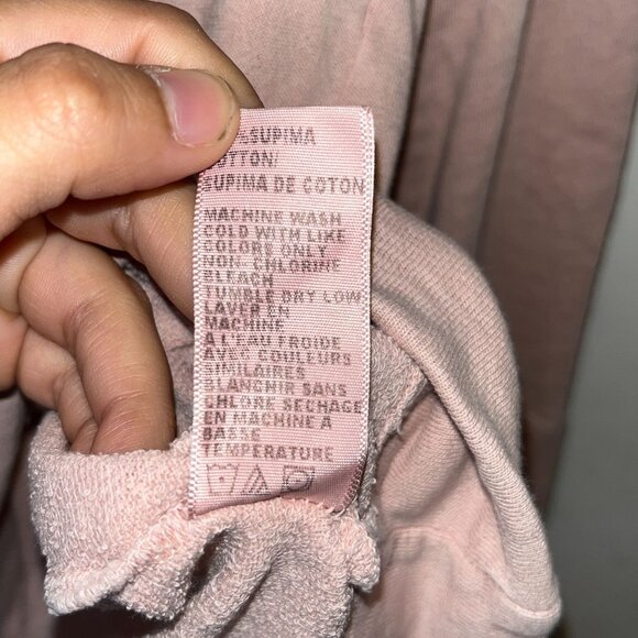 James Perse Womens Pink Long-Sleeve Supima Cotton Top Size M - Picture 6 of 10